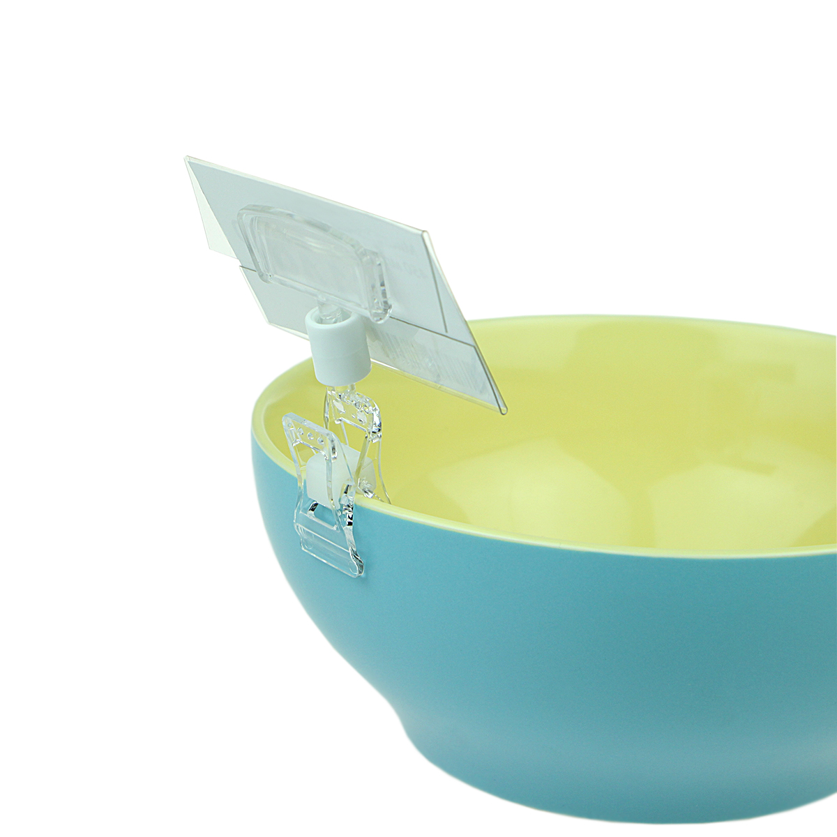 Ценникодержатель на прищепке малый FXS 0 мм с  DELI-PRICER 70х40 мм