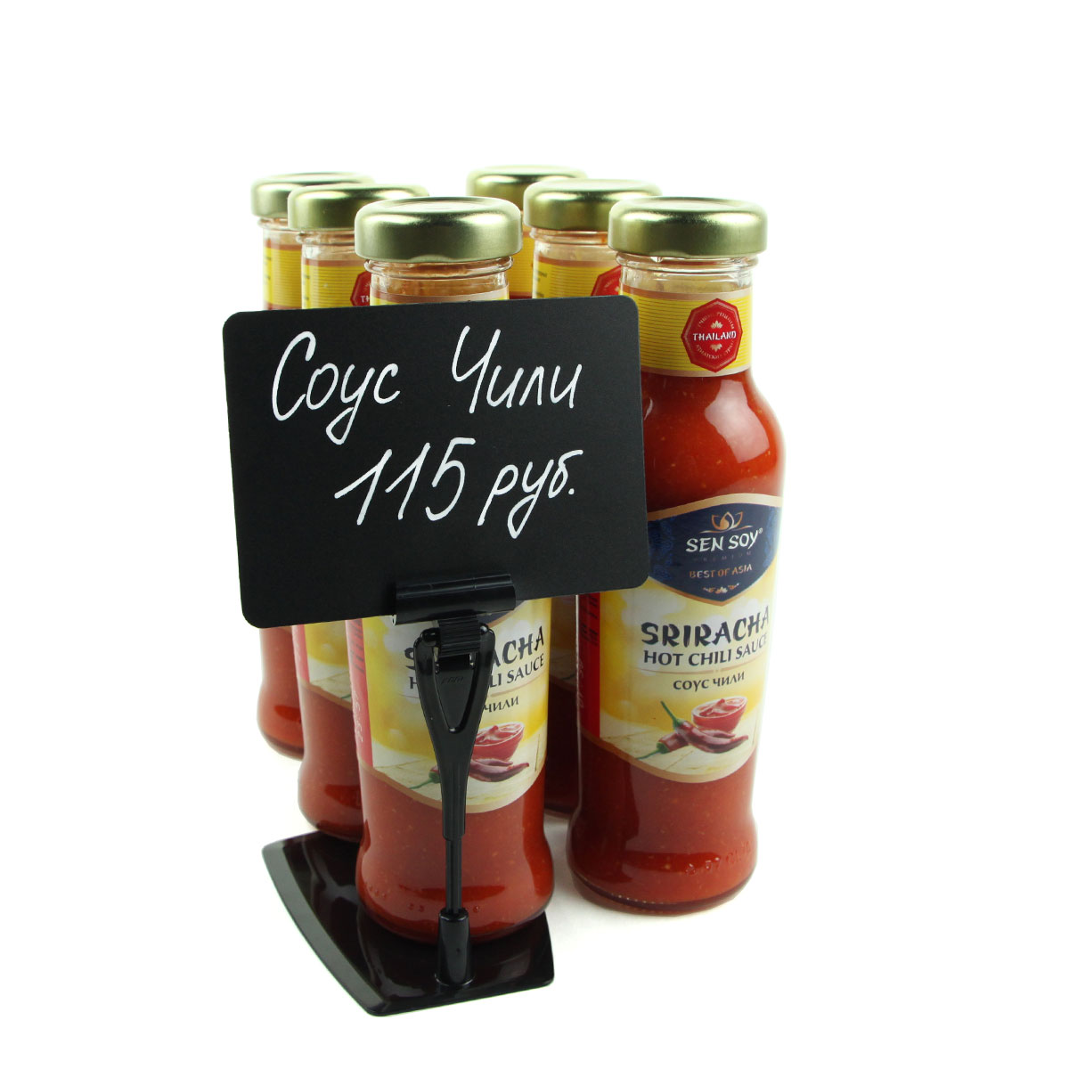 Ценникодержатель ДЕЛИ настольный с иголкой DELI-FOT-SET, цвет черный