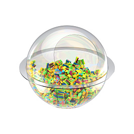 Дисплей полукруглый для мелкого товара BOWL - верхняя секция