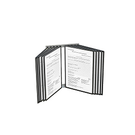 Перекидная система настенная POSTERLINE WALL-10 с черными рамками А3
