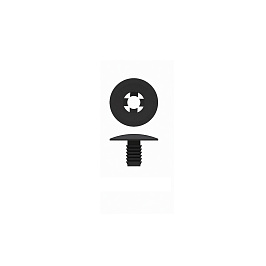 Винт-заклепка пластиковый QUICK LOCK-8, полипропилен, цвет черный