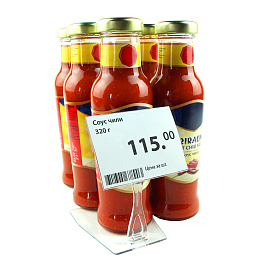 Ценникодержатель из ПЭТ DELI-PRICER 80х60 горизонтальный (10 шт в упаковке)