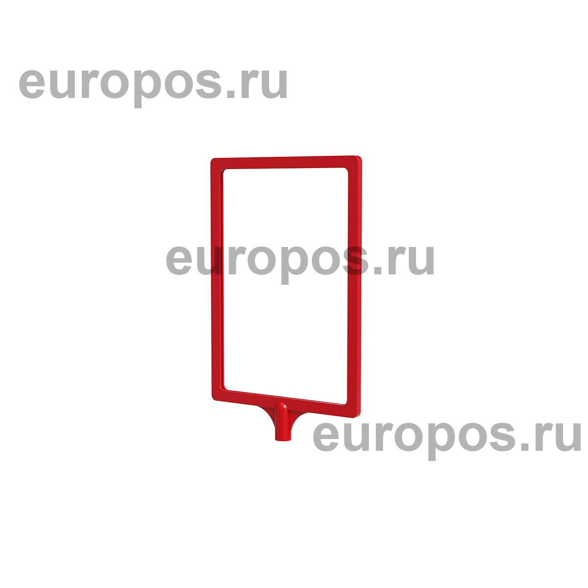 Рамка с интегрированным Т-держателем PFT-A5, цвет красный