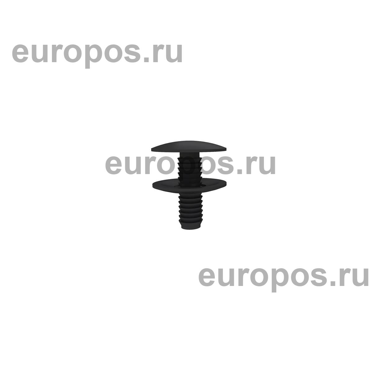 Винт-заклепка пластиковый QUICK LOCK-16, цвет черный
