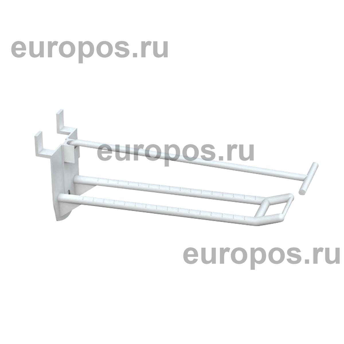 Крючок двойной DOUBLE HOOK-PH-EP-200, белый, в эконом-панель, длина 200 мм