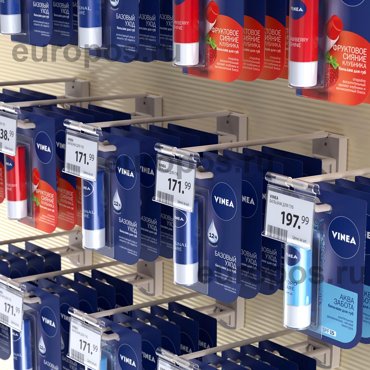 Крючок двойной DOUBLE HOOK-PH-CR-B-150 белый, в картон, длина 150 мм