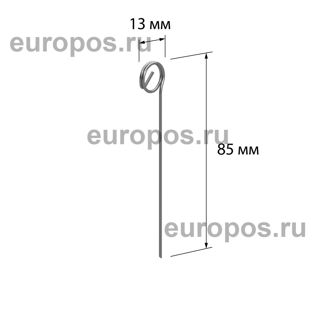 Держатель ценника с металлической иглой STICK-ML, ширина держателя 13 мм