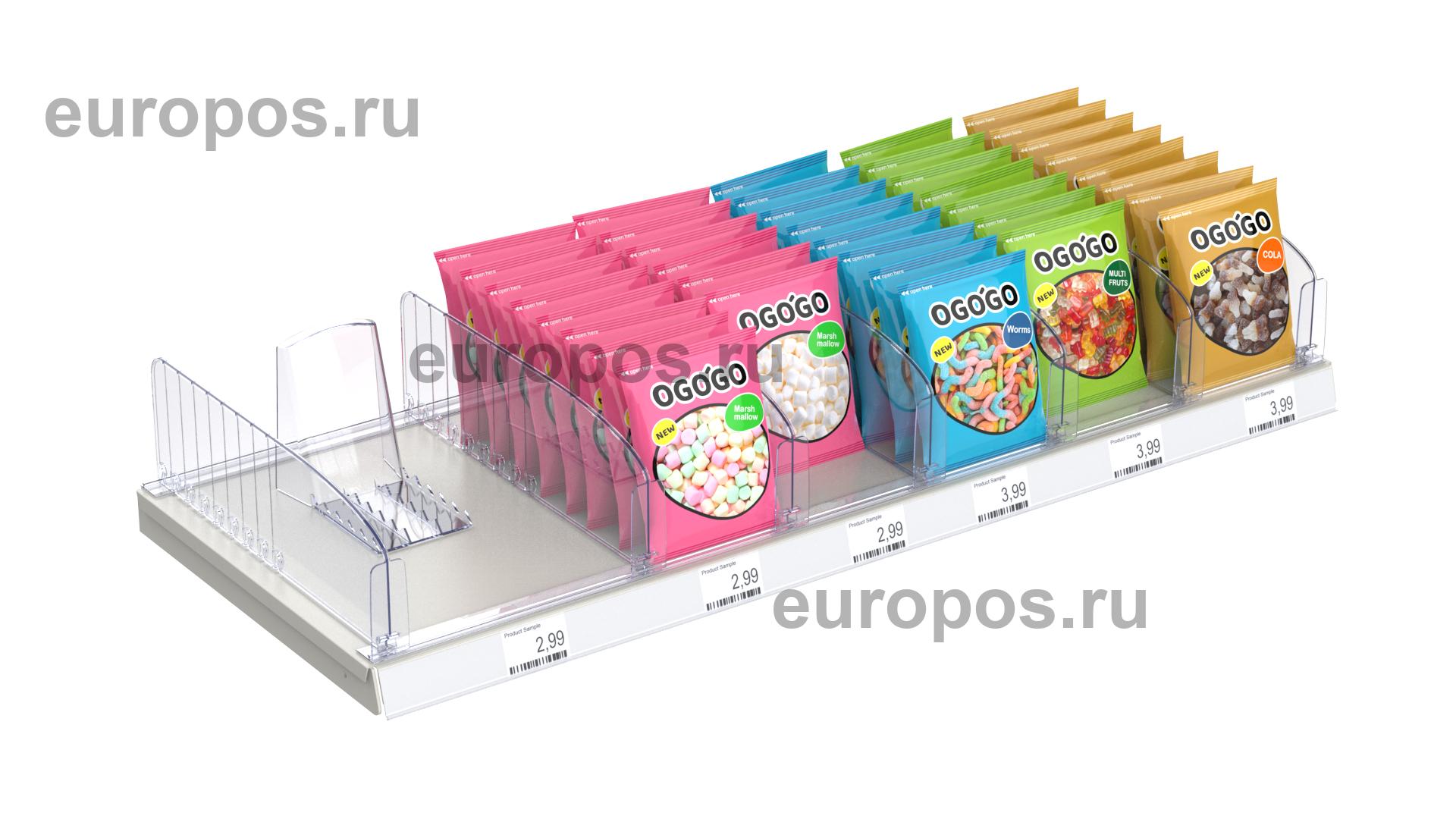 Разделитель высотой 120 мм DIV120-BT80, длина 285-485 мм