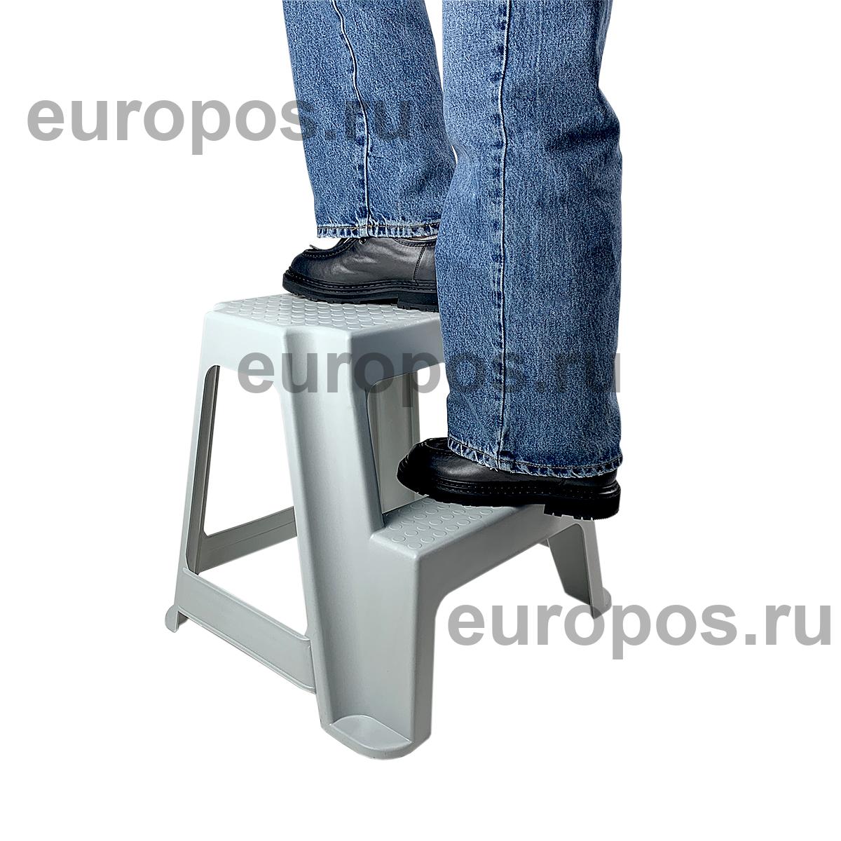 Табурет-стремянка LADDER-ST, цвет серый