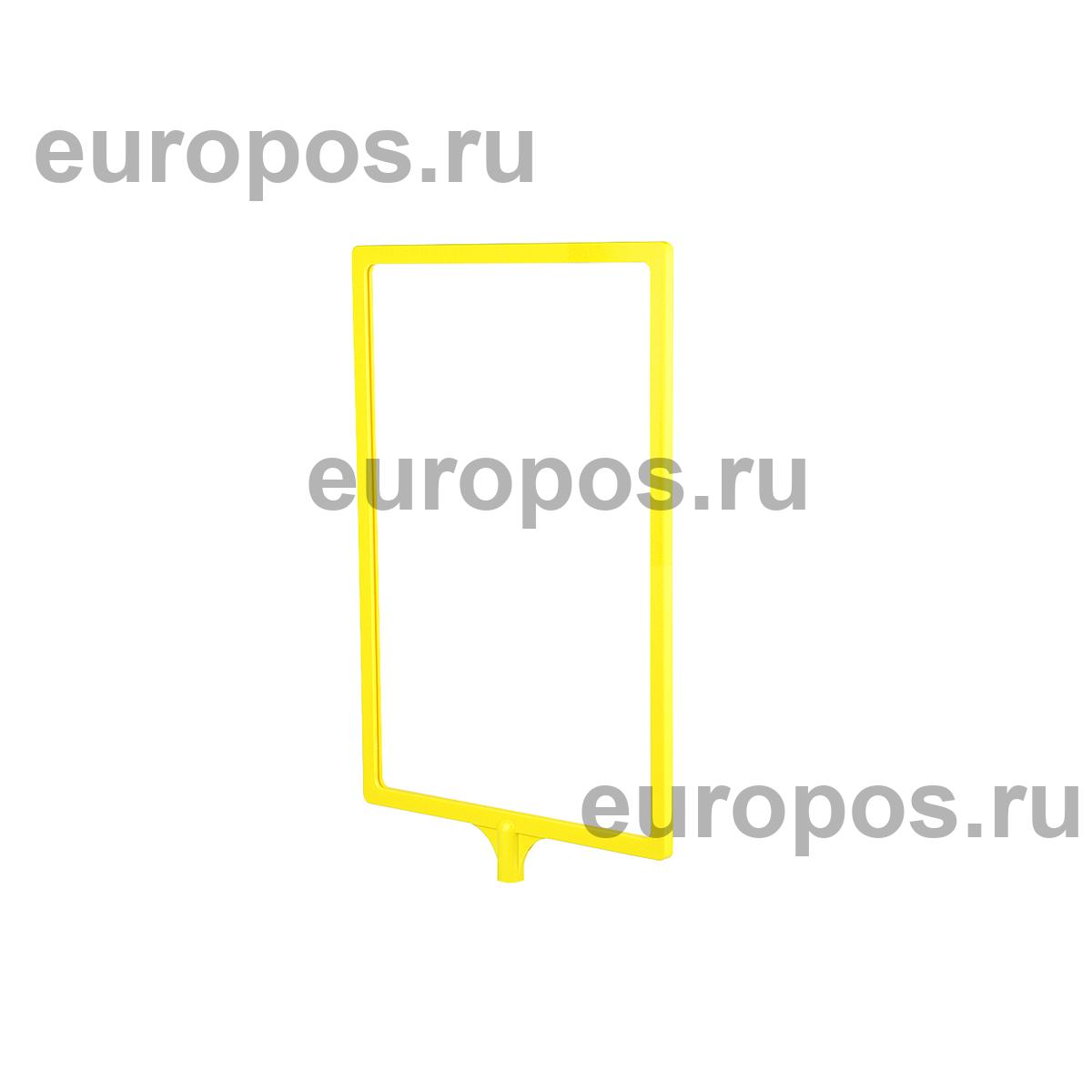 Рамка с интегрированным Т-держателем PFT-A4, цвет желтый