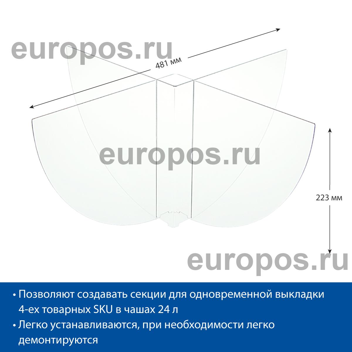 Набор разделителей для чаш 24 л