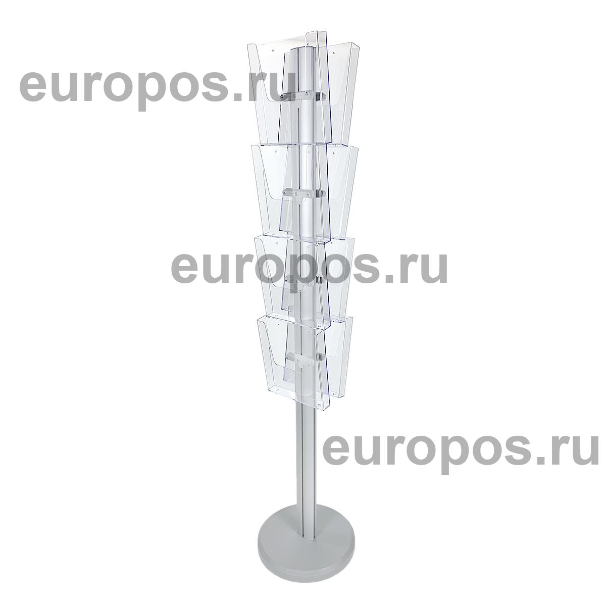 Рекламная стойка DISP FOUR TW на 8 карманов, A4