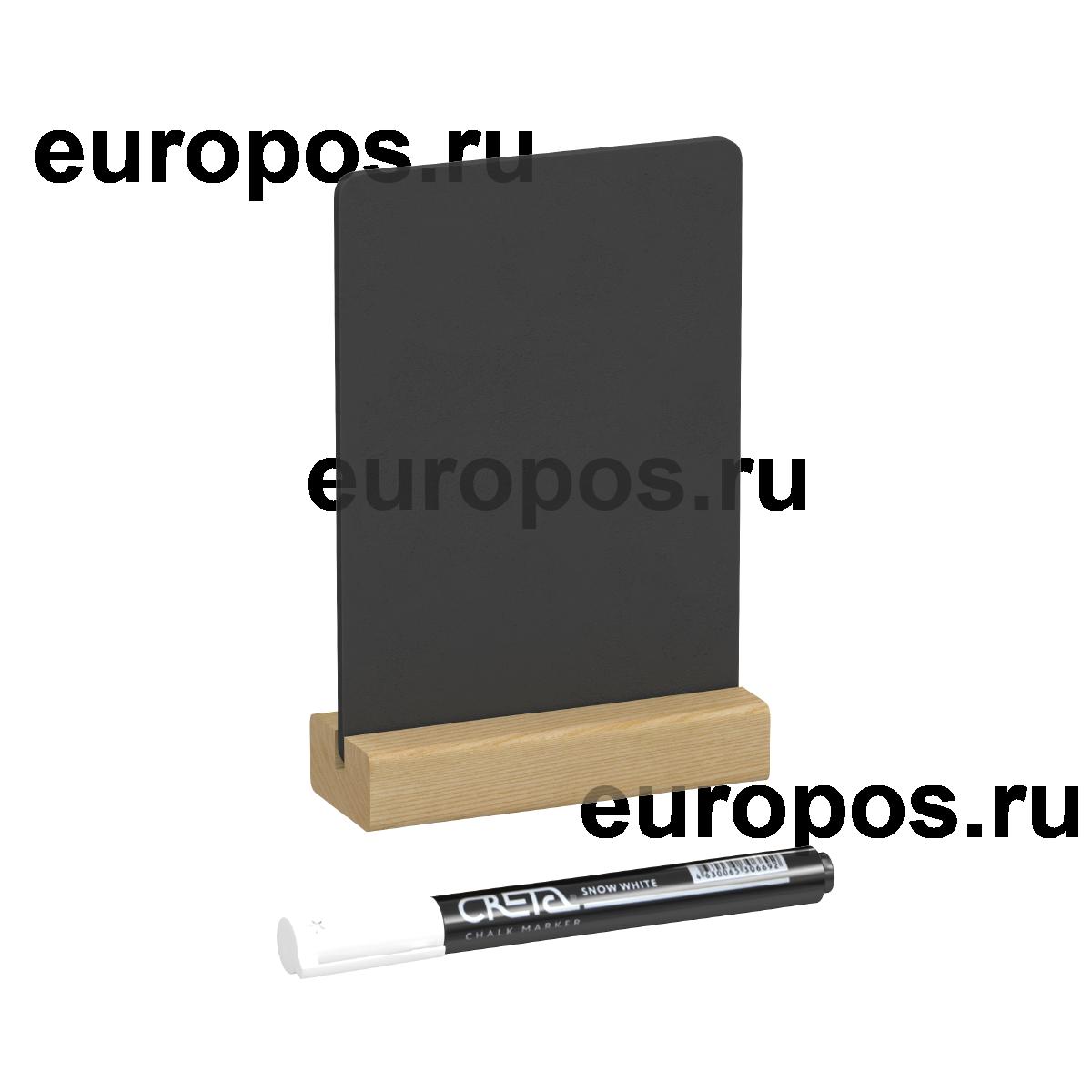 Тейбл-тент с маркерной доской WOOD BASE, формат A6