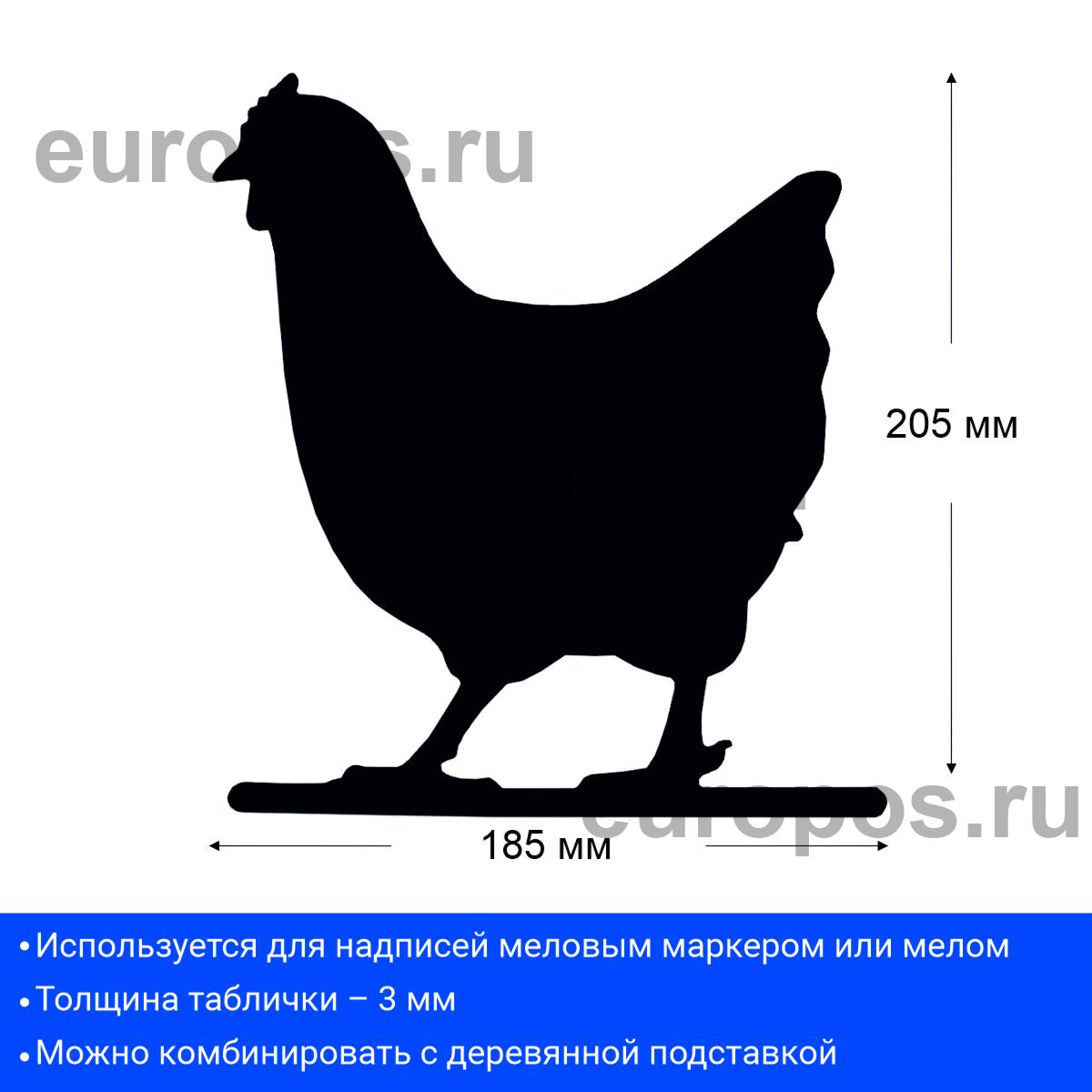 Меловая табличка «Курица» BB CHICKEN