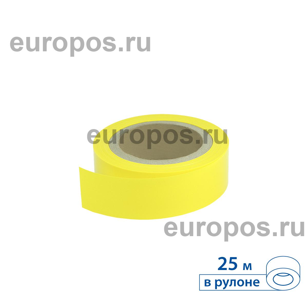 Вставка в ценникодержатель  COLOR-INSERT39 желтая, 25 метров