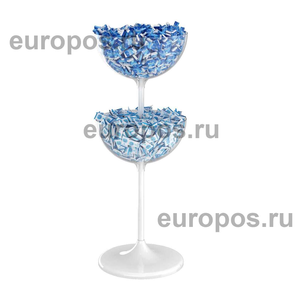 Дисплей UNIBOWL-TOWER-24, белый
