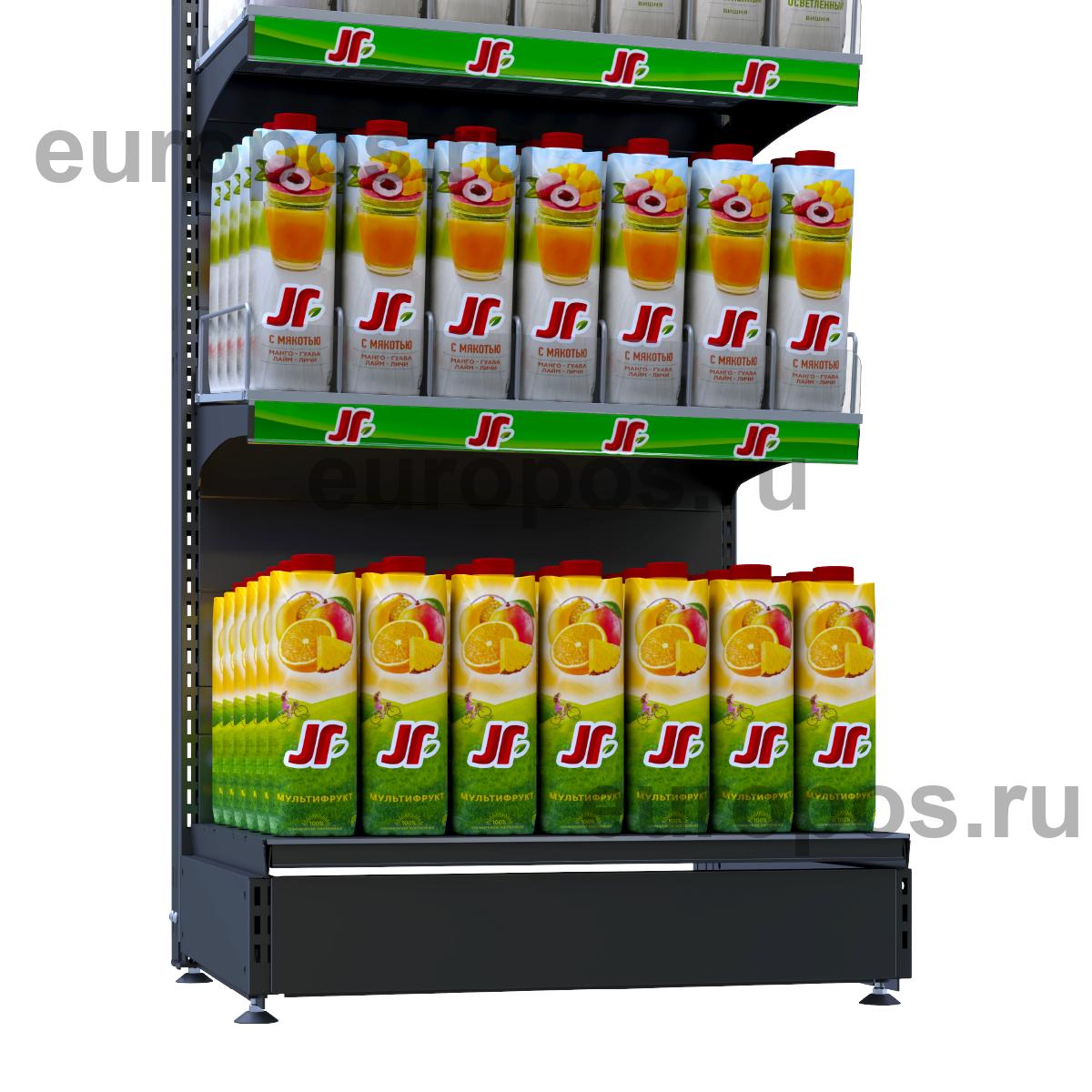 FORTA ROLLER KIT стеллаж 600 мм, 5 полок, цвет черный