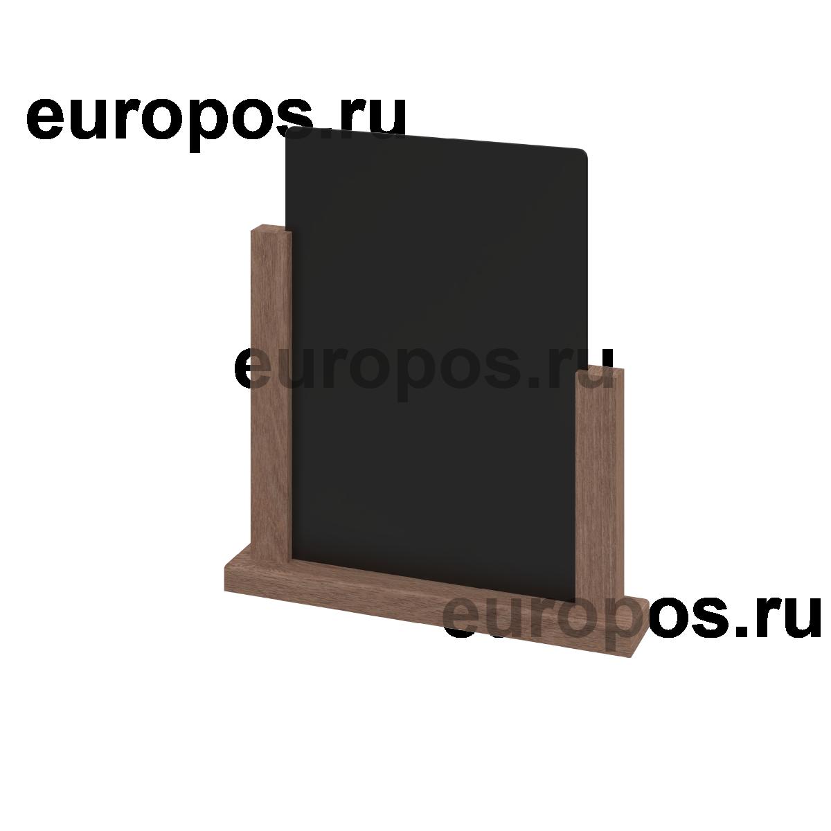 Тейбл-тент меловой WOODEN BASE, формат A4