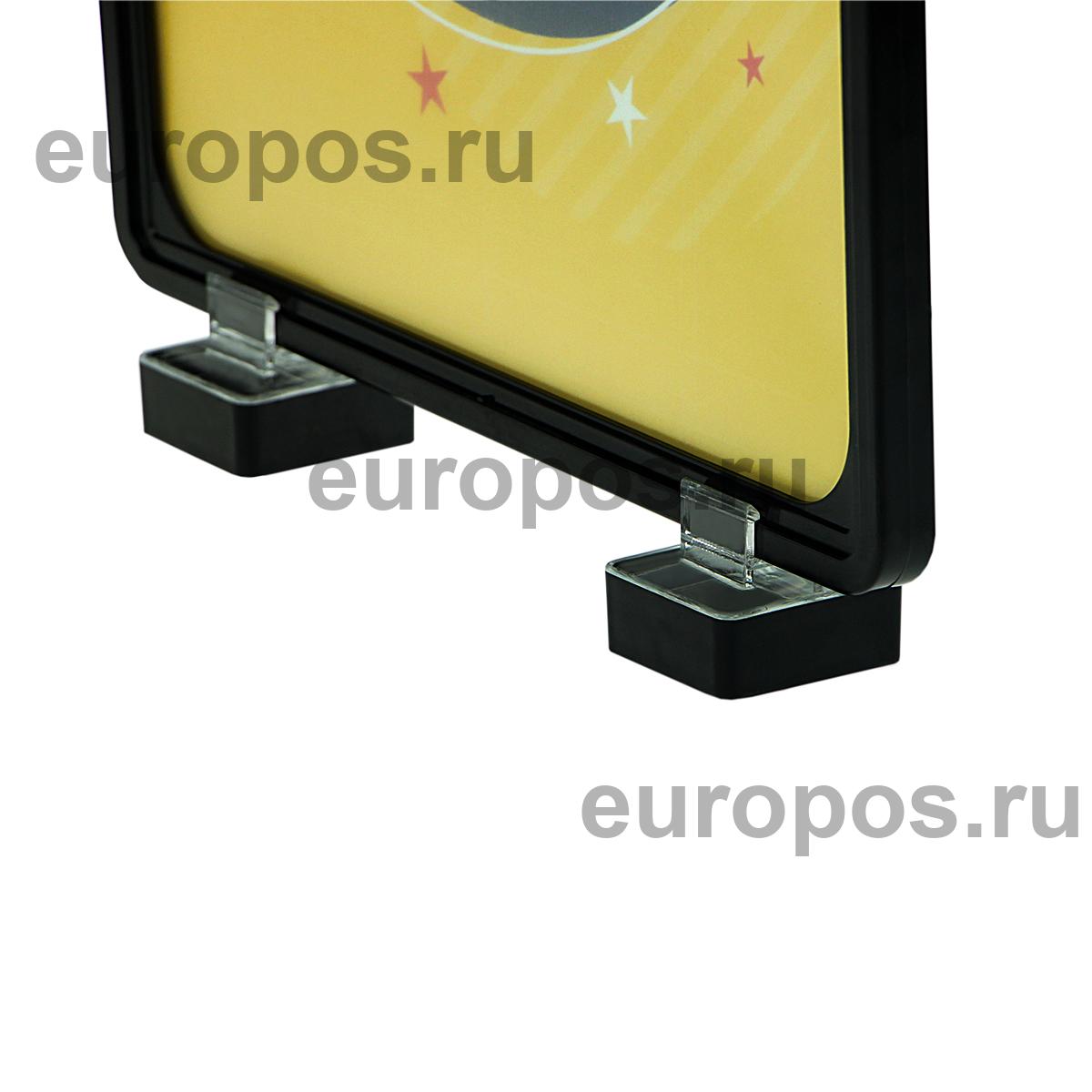 Стойка на магнитах MAGNET-90 с рамкой PF-A4, цвет черный