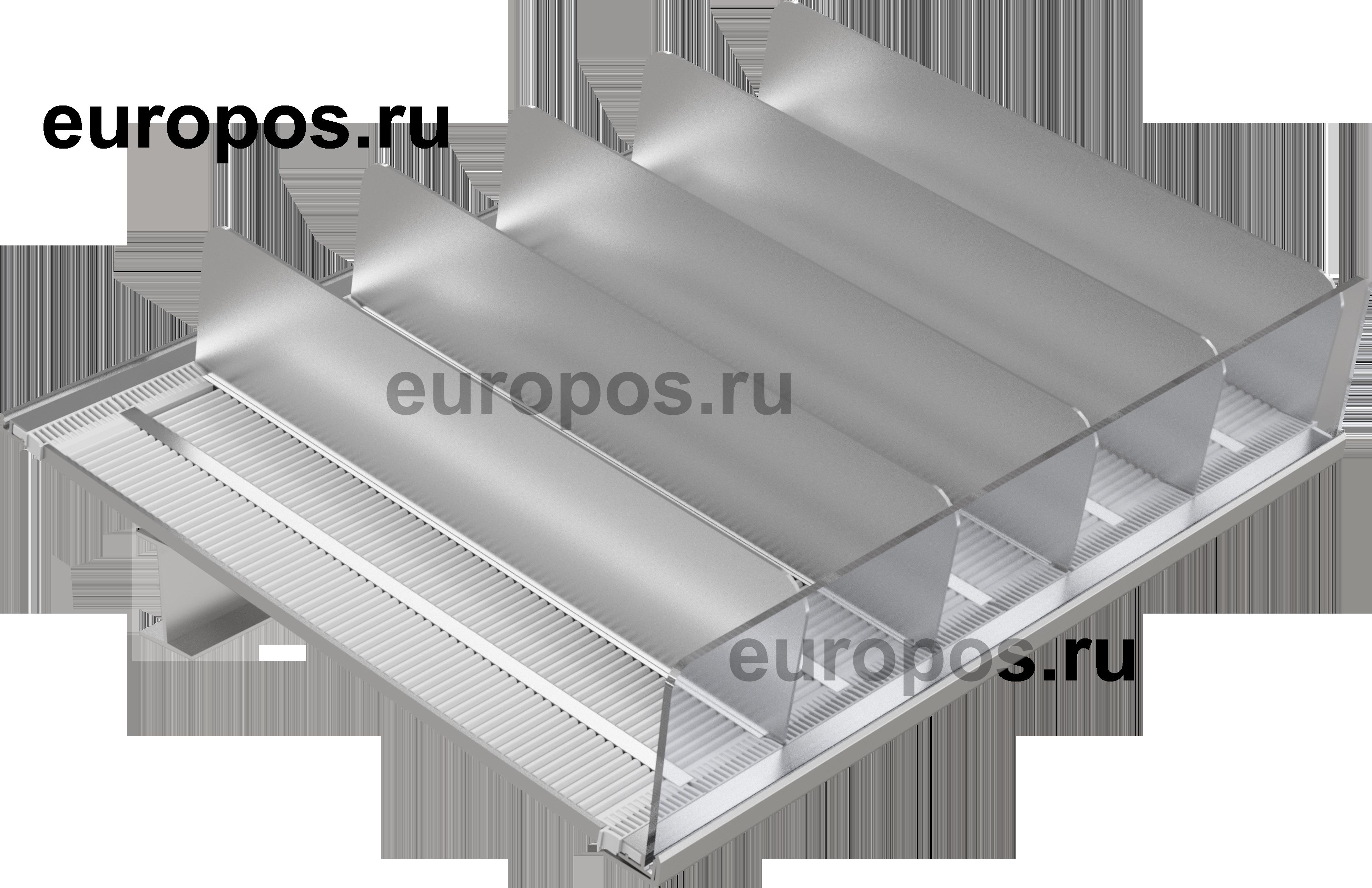 Разделитель алюминиевый высотой 80 мм ALU-DIV80, длина 280 мм