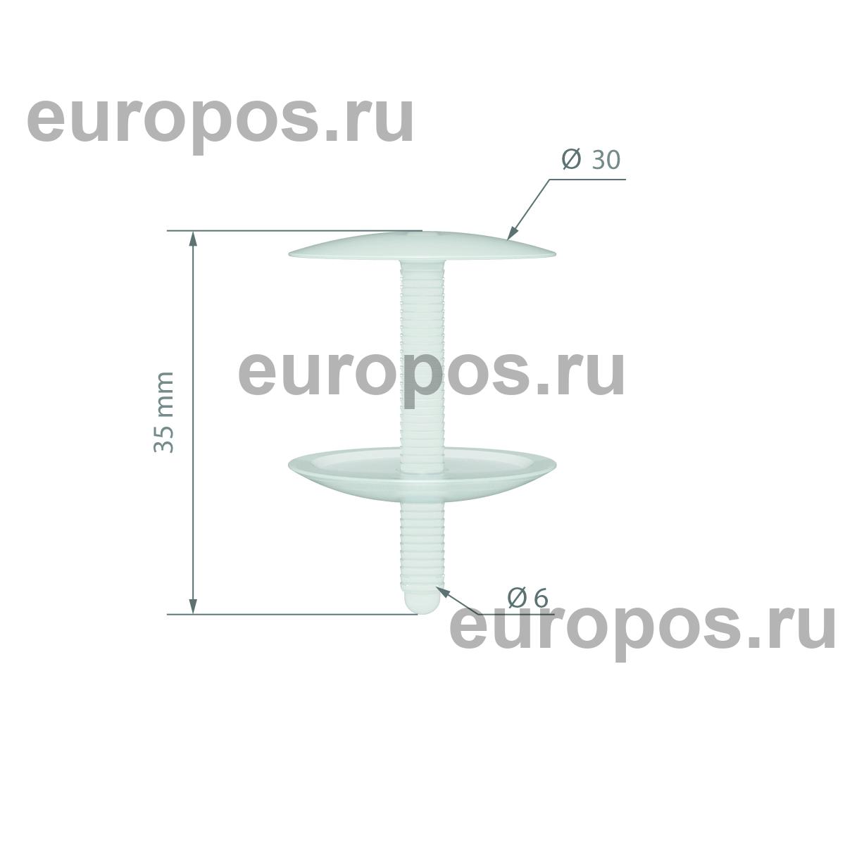 Квик-замок большой LARGE SNAP-38, цвет белый