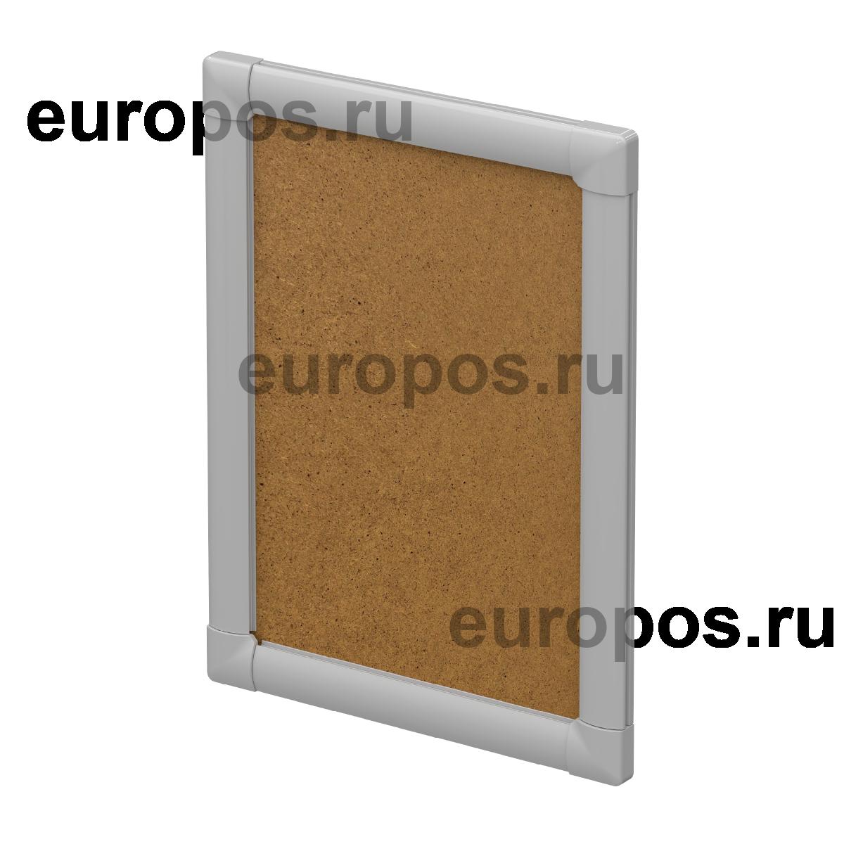 Клик-рама пластиковая PCF-25 A4 с прямоугольными углами