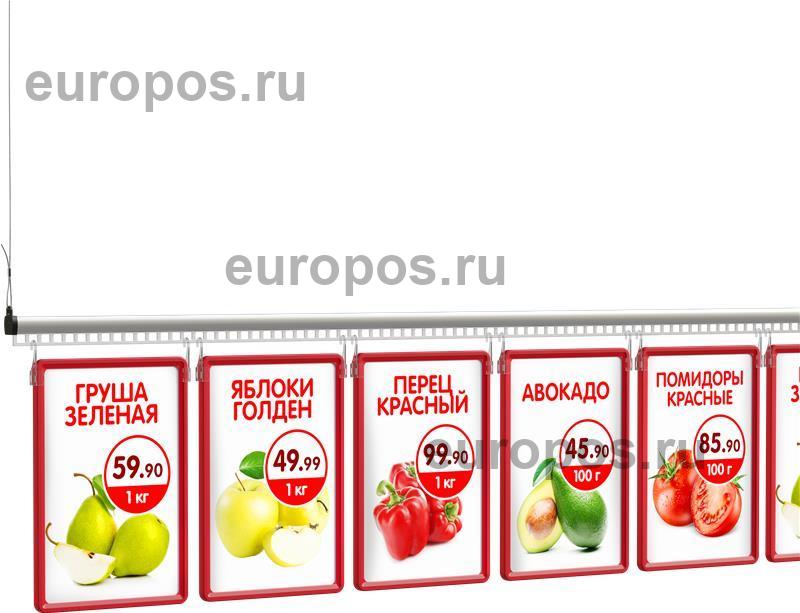 Подвесная система ECOTRACK-SET, длина 2000 мм, анодированная