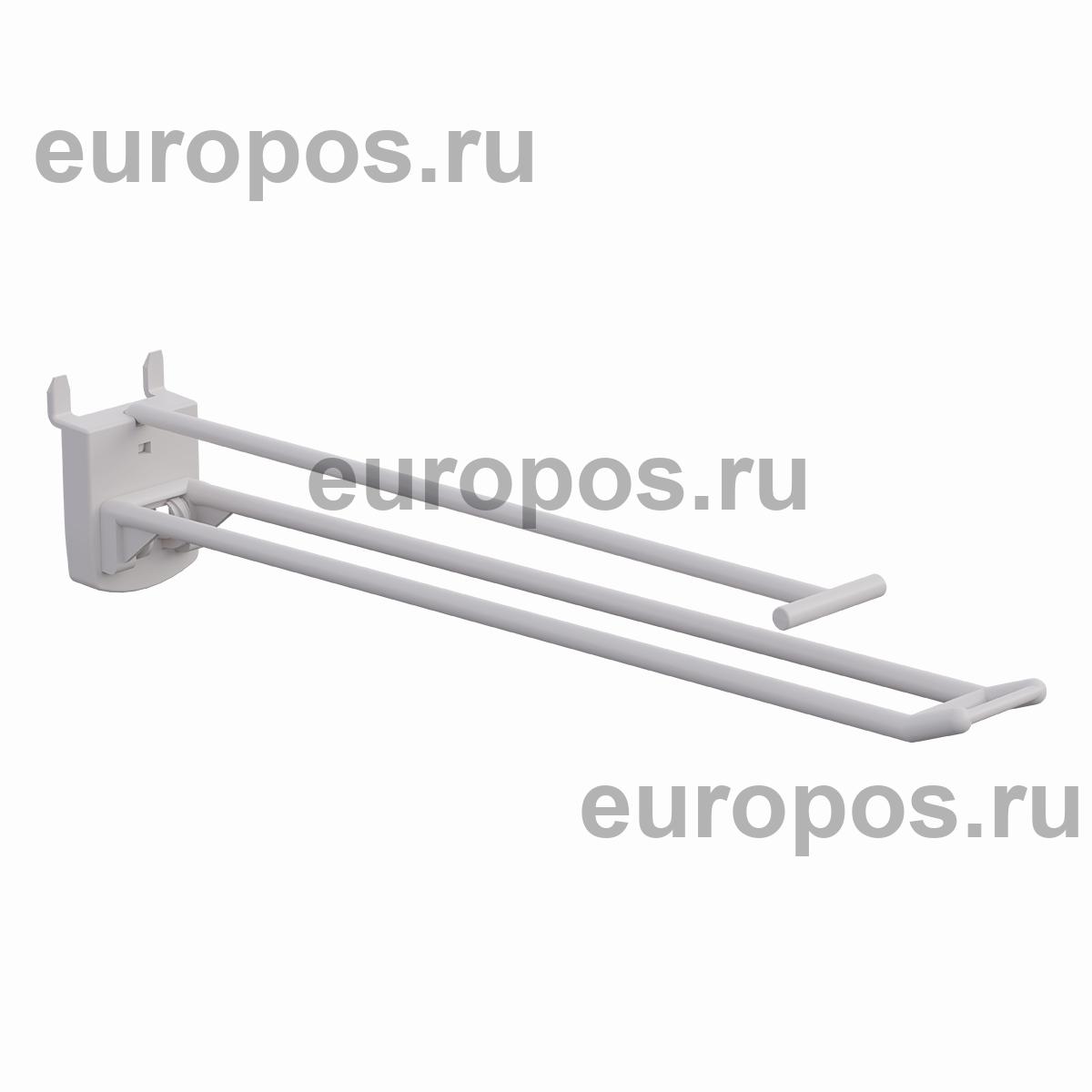 Крючок двойной DOUBLE HOOK-PH-CR-B-250 белый, в картон, длина 250 мм