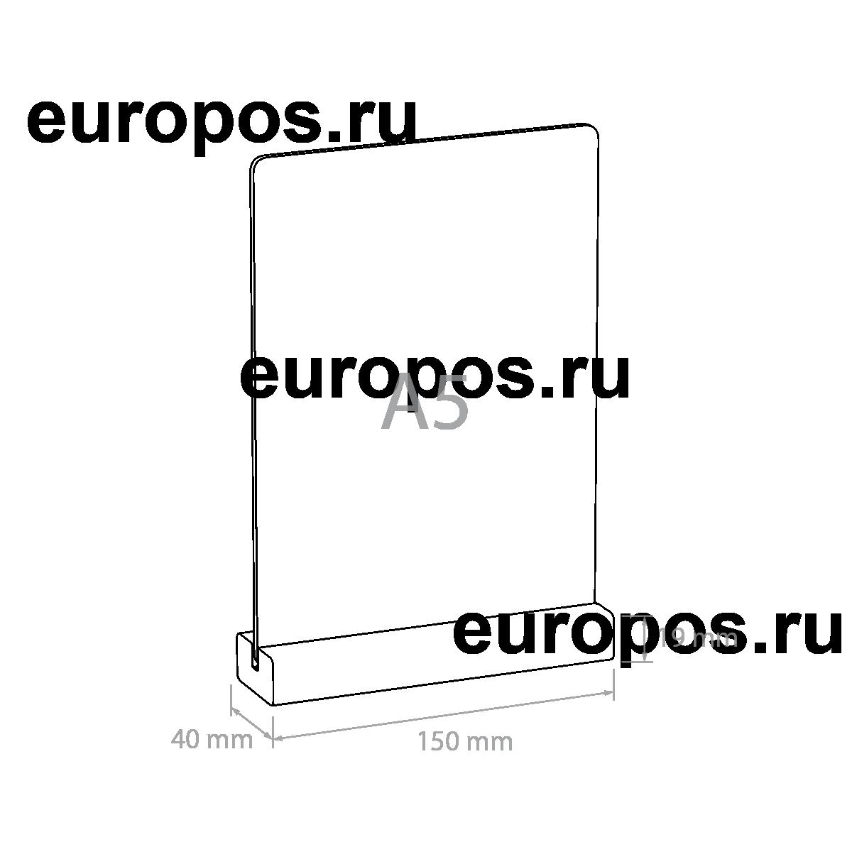 Тейбл-тент с маркерной доской WOOD BASE, формат A5