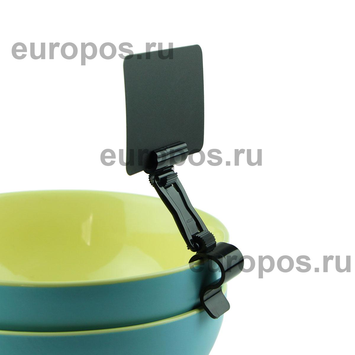 Ценникодержатель ДЕЛИ на край посуды DELI-SIDE-SET40, цвет черный