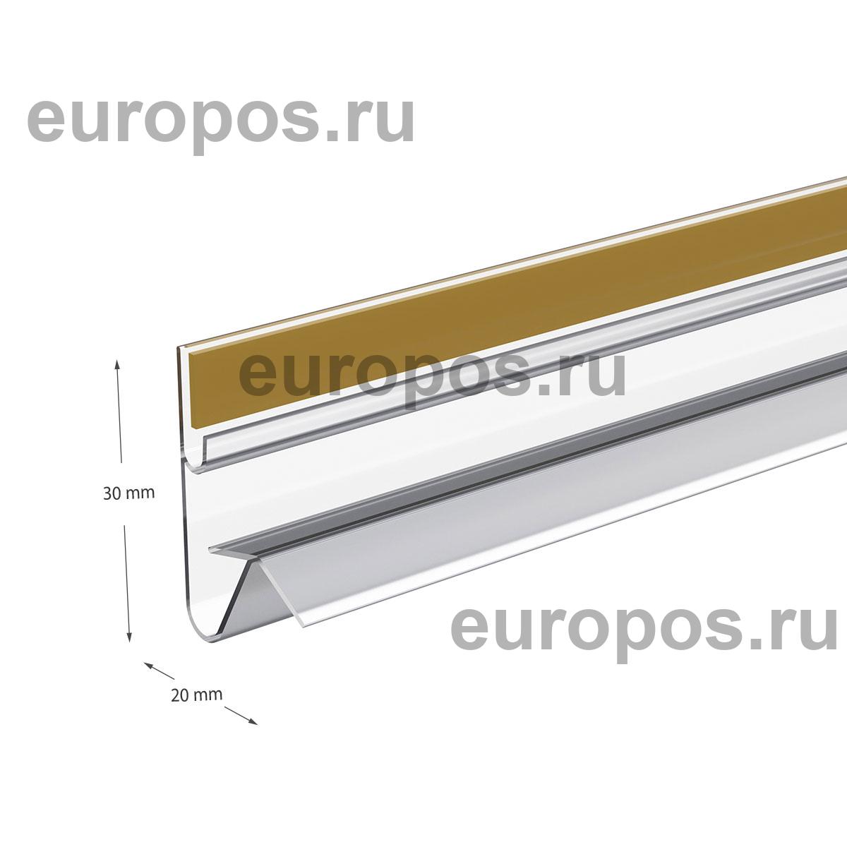 Профиль для создания угла наклона ANGLE-SUPPORT-U прозрачный, 988 мм