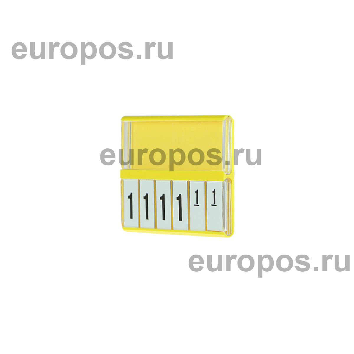 Кассета цен PC DIGIT-A8, белые блокноты REGULAR, желтая