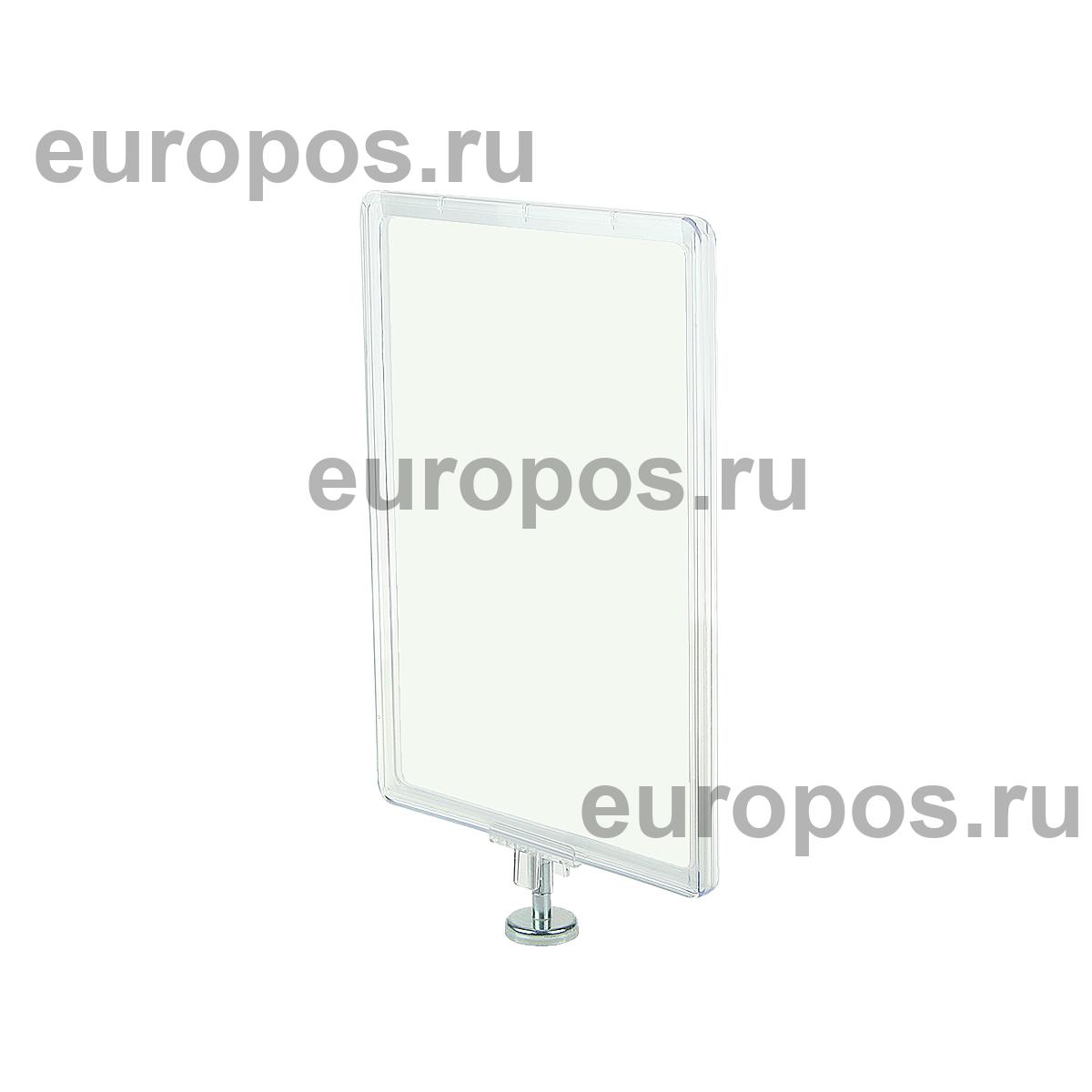 Стойка на магните MAGNET-ROD с рамкой PF-A4, цвет прозрачный