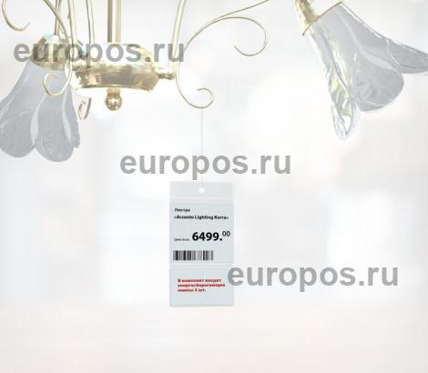 Карман FW подвесной из мягкого ПВХ 100*55 мм двухсекционный (50 шт. в упаковке)