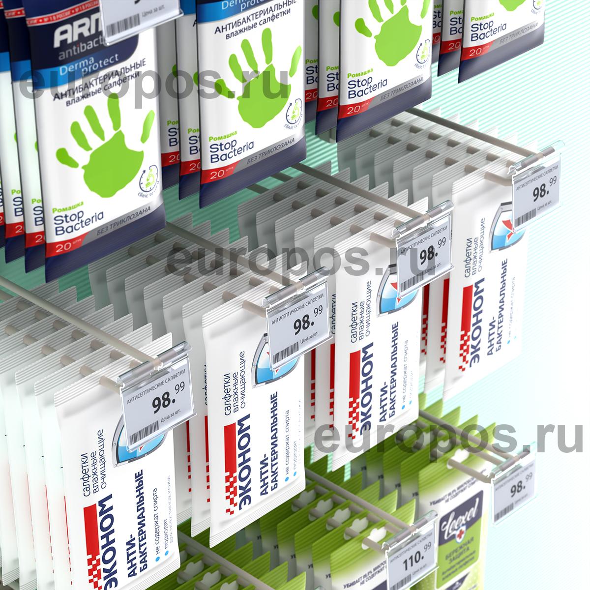 Крючок двойной DOUBLE HOOK-PH-CR-B-200 белый, в картон, длина 200 мм