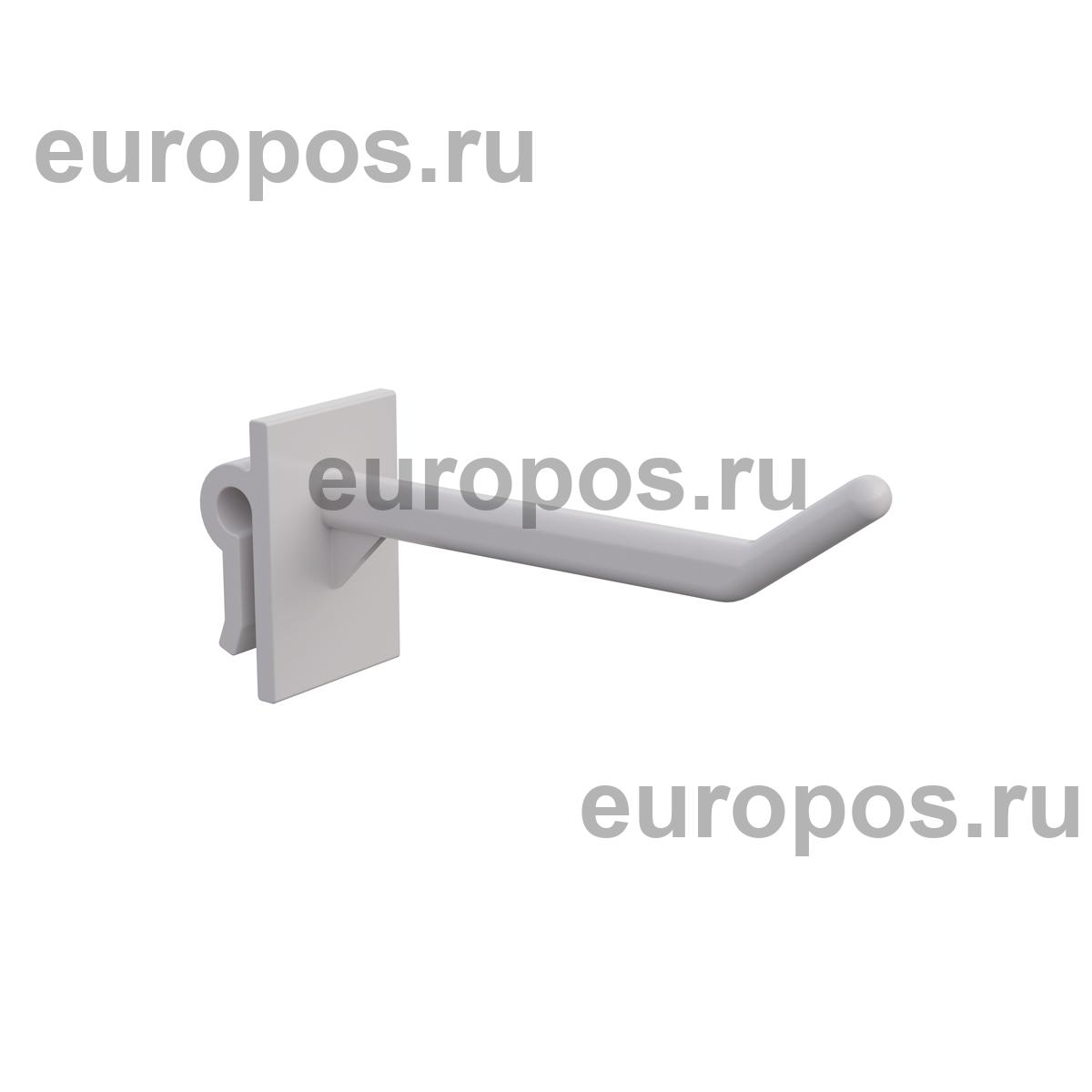 Крючок одинарный SINGLE HOOK-CR-65 белый, в картон, длина 65 мм