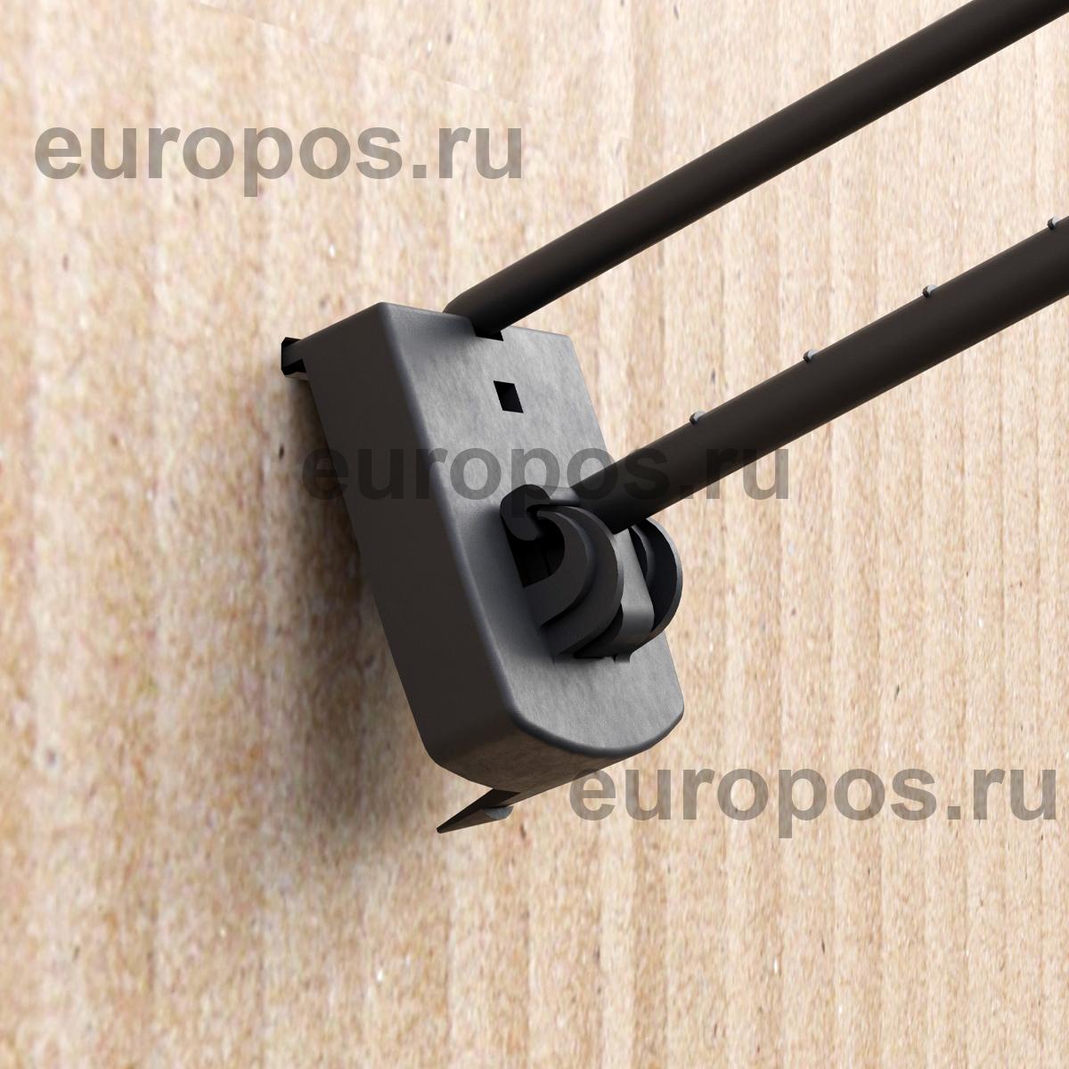 Крючок одинарный SINGLE HOOK-PH-CR-B-150 графитовый, в картон, длина 150 мм