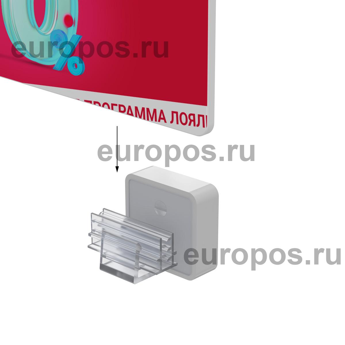 Магнитный держатель MAGNET-SGT-00 под углом 0° к поверхности, цвет белый