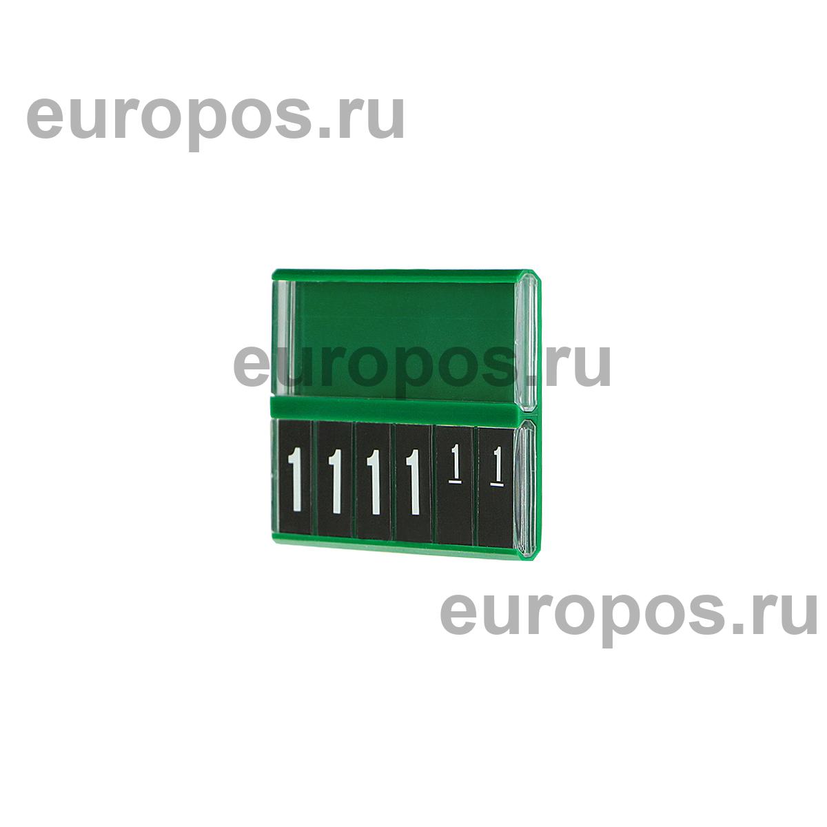 Кассета цен PC DIGIT-A8, черные блокноты REGULAR, зеленая