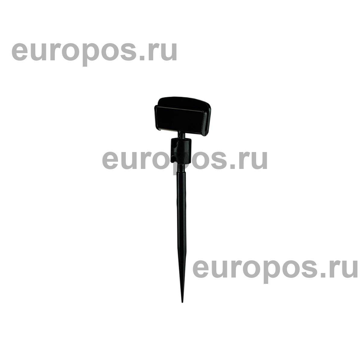 Ценникодержатель шарнирный на иголке STICK-CLIP, цвет черный