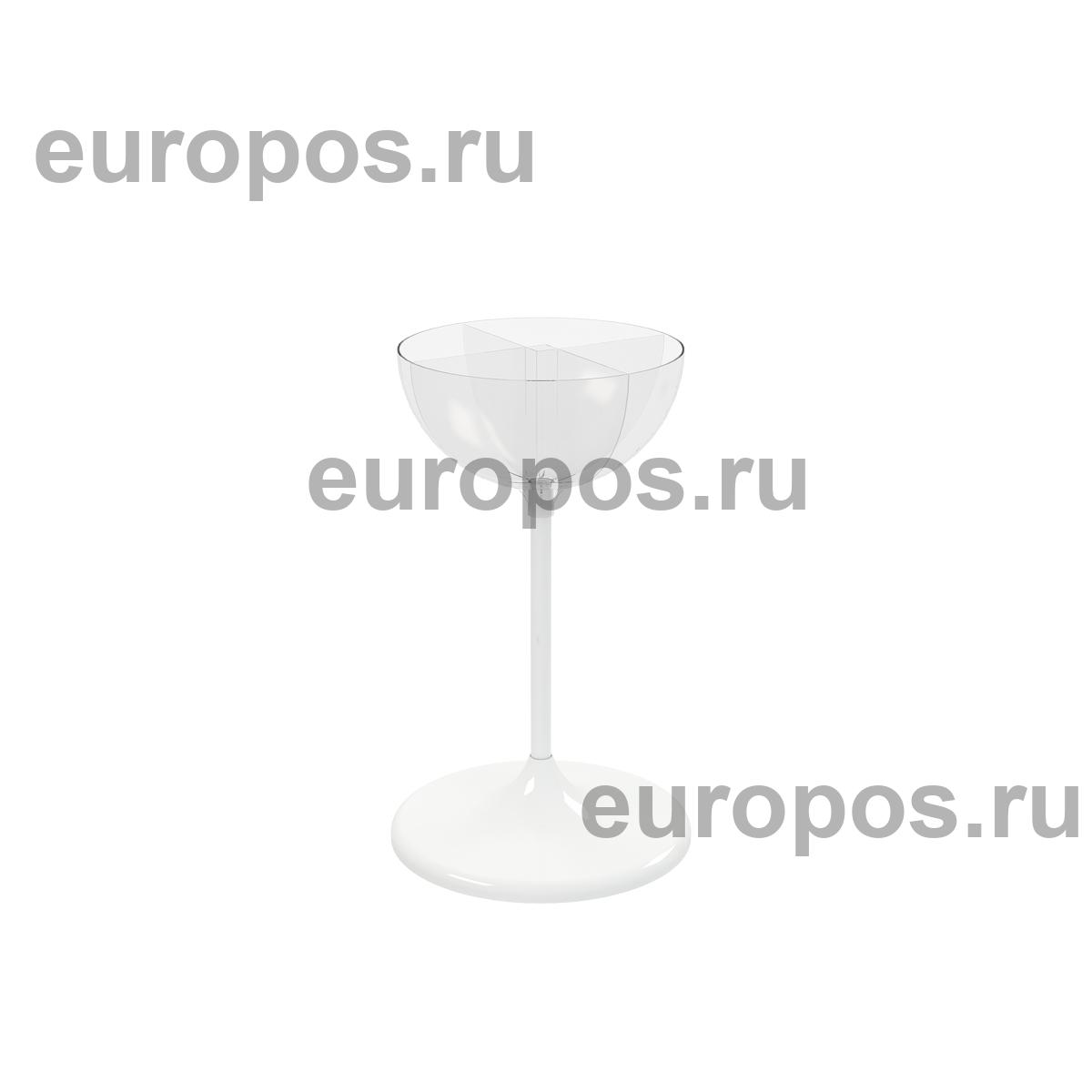 Дисплей UNIBOWL 17 л, цвет белый c комплектом разделителей