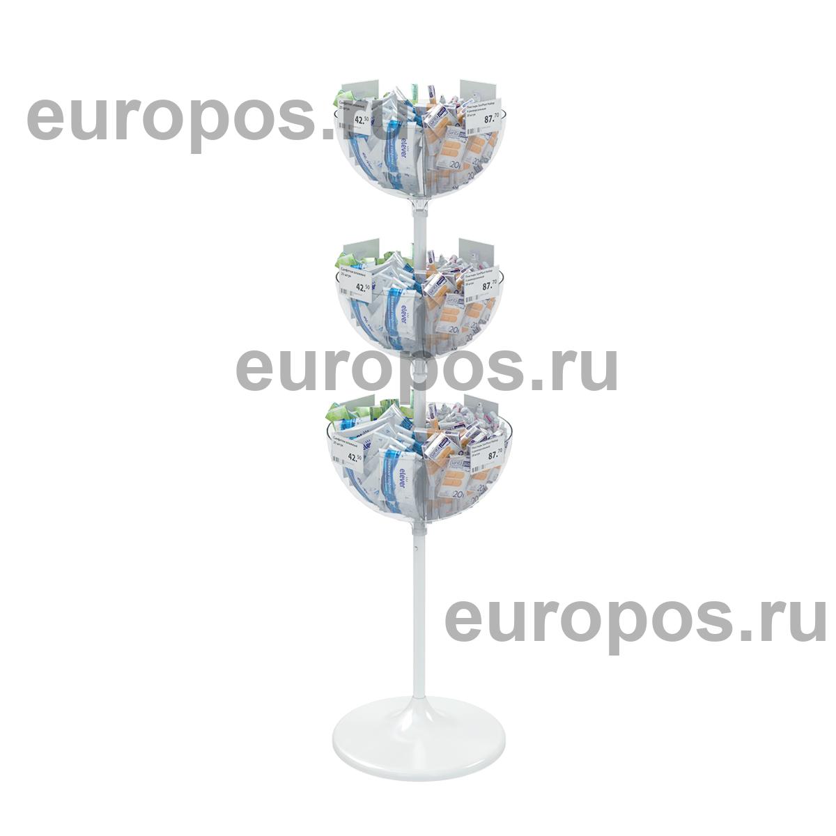 Дисплей UNIBOWL-TOWER-3, белый