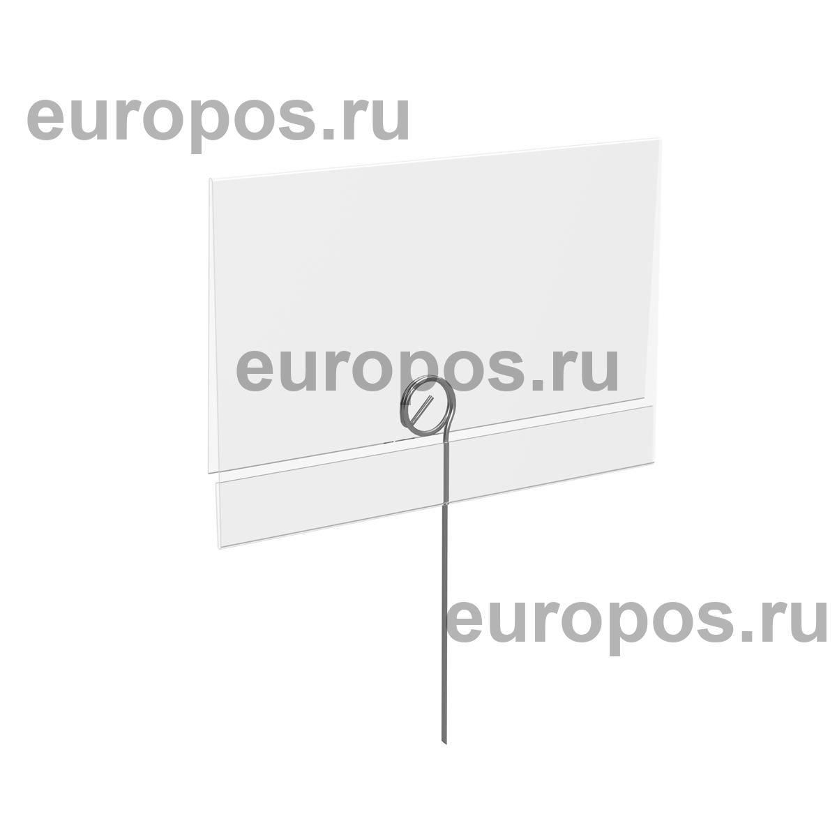 Держатель ценника с металлической иглой STICK-ML, ширина держателя 13 мм