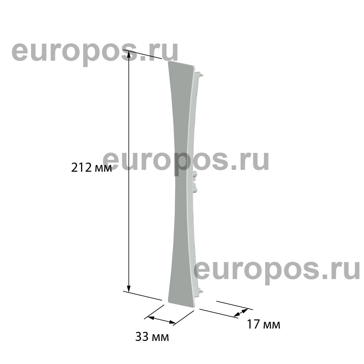 Заглушка PRICEBOARD END A5, цвет серый
