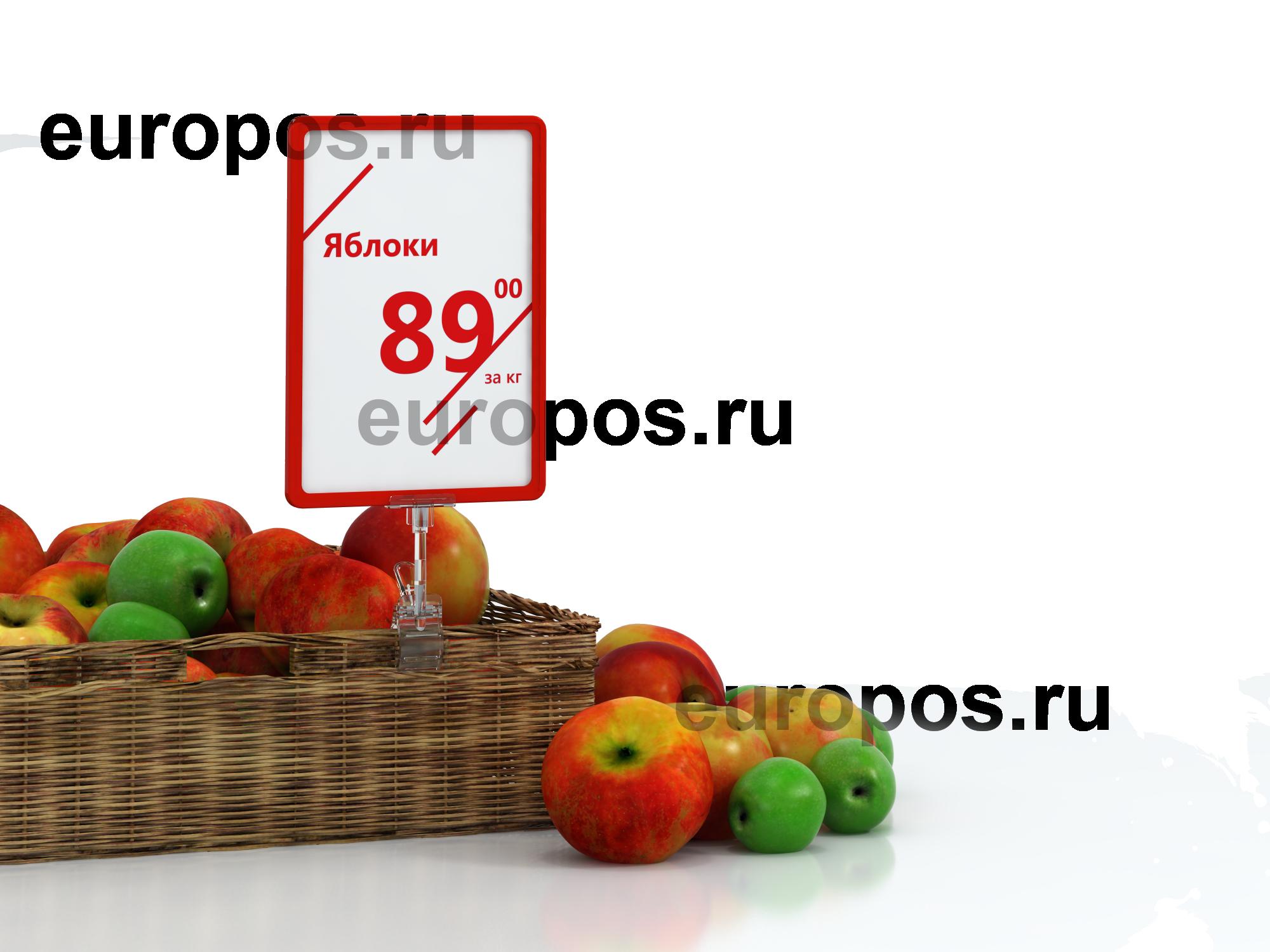 Держатель пластиковой рамки универсальный CLAMP-T, цвет прозрачный