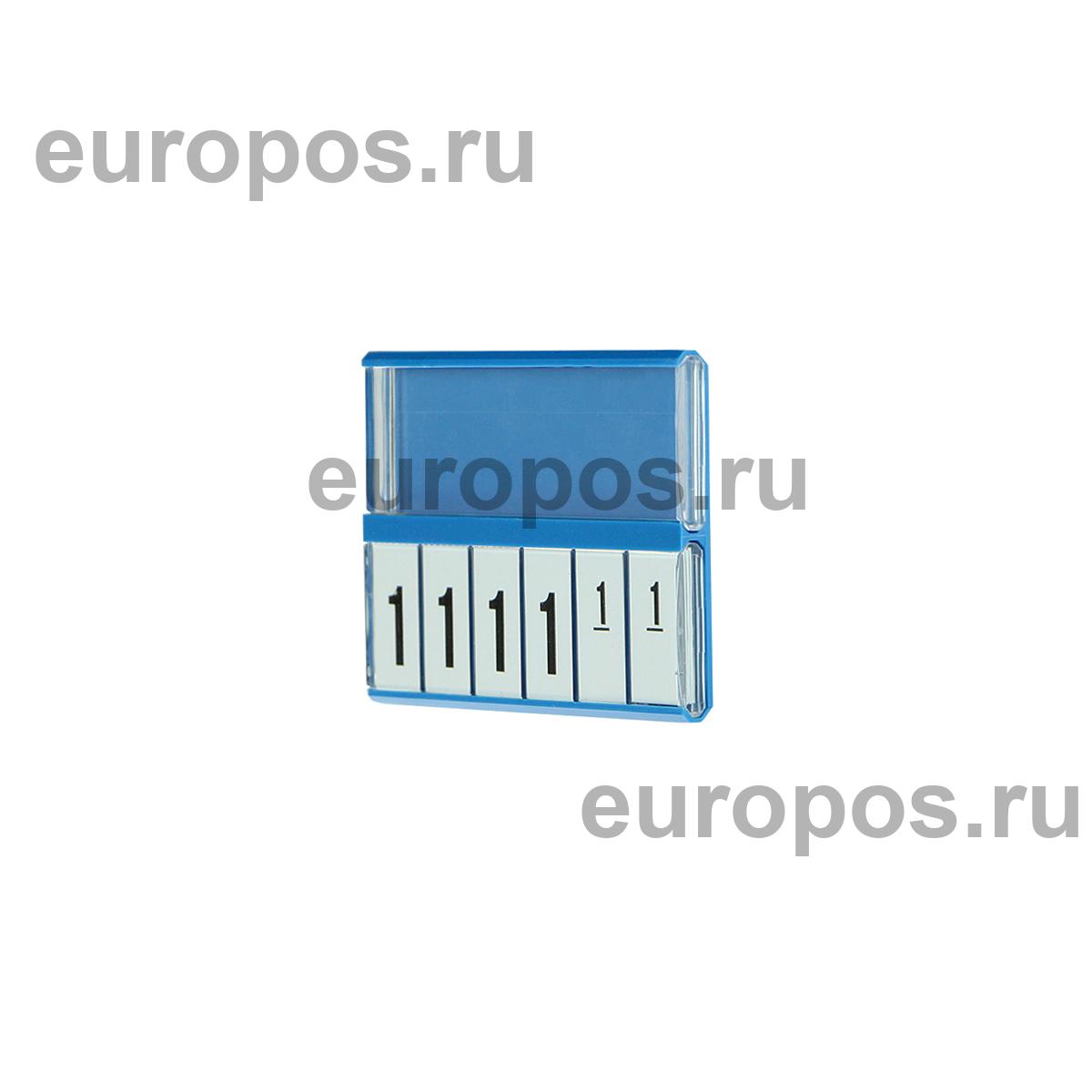 Кассета цен PC DIGIT-A8, белые блокноты REGULAR, голубая
