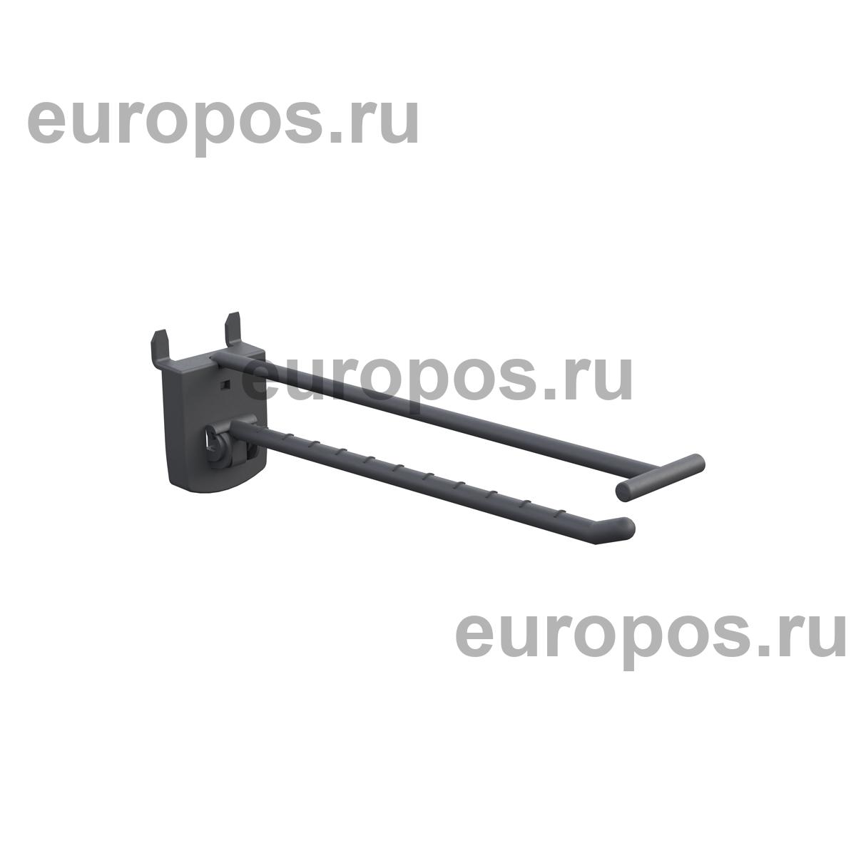 Крючок одинарный SINGLE HOOK-PH-CR-B-150 графитовый, в картон, длина 150 мм