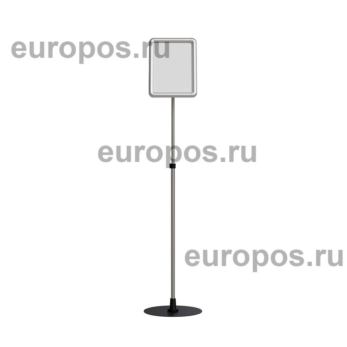 Рекламная стойка с пластиковой клик-рамой PCF-STAND, формат А4