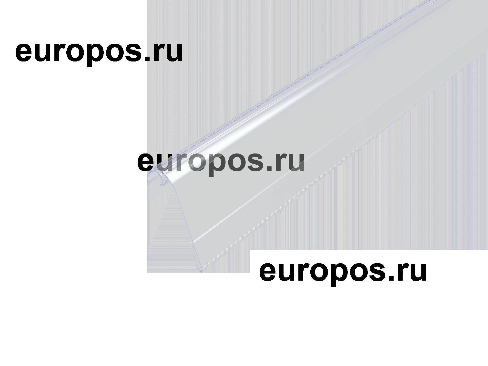 Ценникодержатель NS39 прозрачный, 1000 мм, на корзины из металлических прутьев