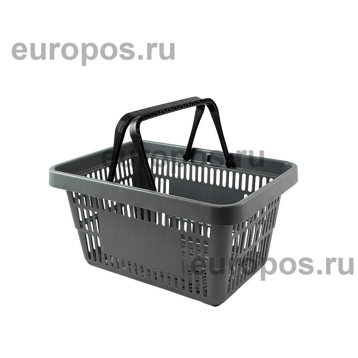 Корзина пластиковая усиленная ROCK, 20 литров, цвет серый RAL7005